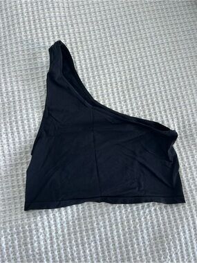 Free people one shoulder brami in black size xs/s